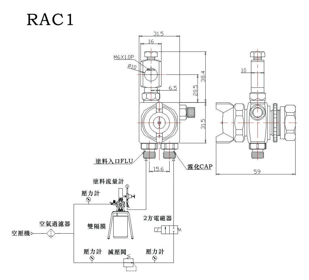 簡易型高壓自動噴槍RA-C1